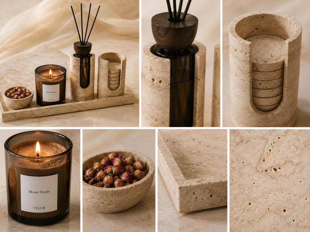 Natural stone set